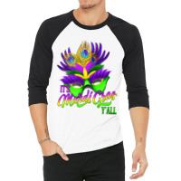 Vintage Mardi Gras Y' All, New Orleans, La , For Men & Women Premium T 3/4 Sleeve Shirt | Artistshot