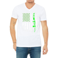 Woodworking St Patrick's Day Vintage Irish American Flag Premium T Shi V-neck Tee | Artistshot