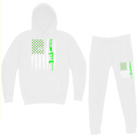 Woodworking St Patrick's Day Vintage Irish American Flag Premium T Shi Hoodie & Jogger Set | Artistshot