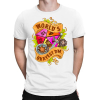 World Okayest Dm D20 Dice Gaming Rpg Board Games T Shirt T-shirt | Artistshot