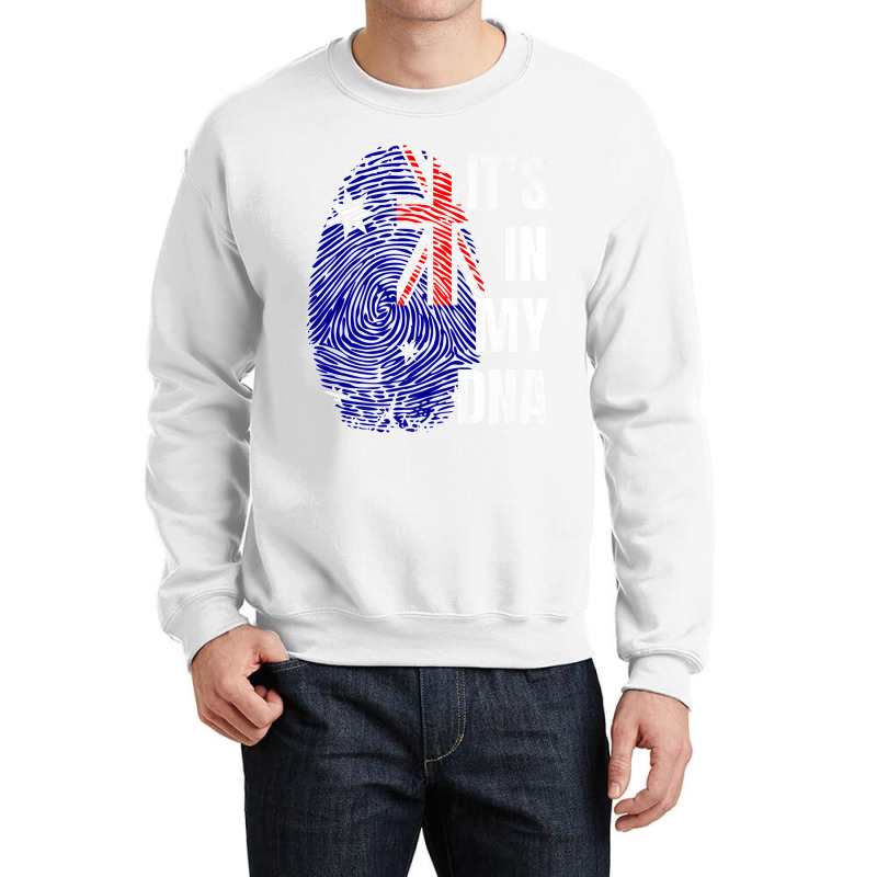 Australian Flag Dna Fingerprint Australia Premium T Shirt Crewneck Sweatshirt | Artistshot