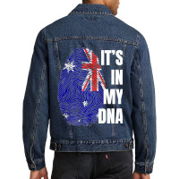 Australian Flag Dna Fingerprint Australia Premium T Shirt Men Denim Jacket | Artistshot