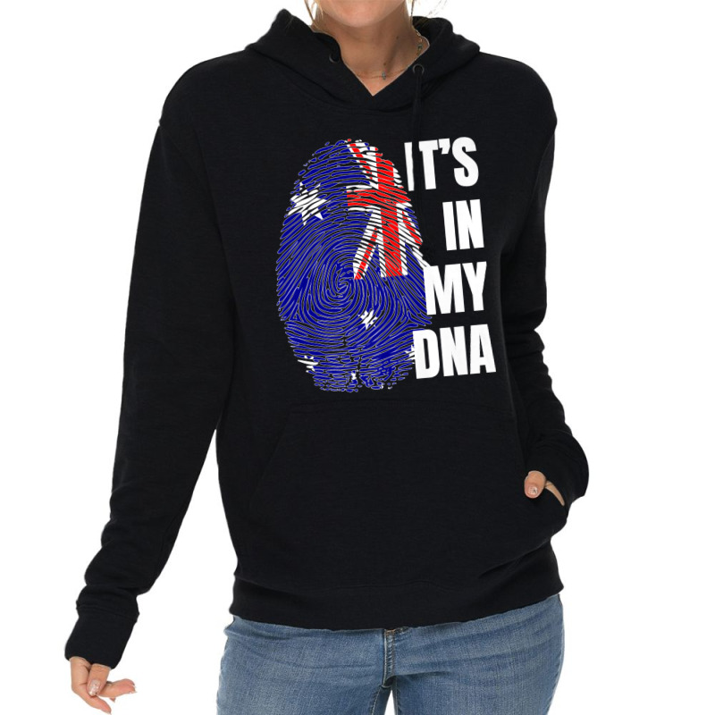 Australian Flag Dna Fingerprint Australia Premium T Shirt Lightweight Hoodie | Artistshot