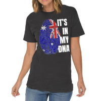 Australian Flag Dna Fingerprint Australia Premium T Shirt Vintage T-shirt | Artistshot