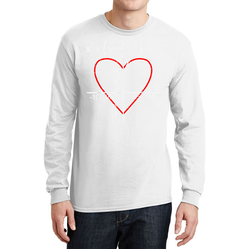 Funny Math Teacher Scientist Valentines Day Idea Math T Shirt Long Sleeve Shirts | Artistshot