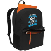 I Know I Ski Like A Girl Try To Keep Up T Shirt Backpack | Artistshot