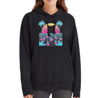 Vaporwave Cats Palm Trees Aesthetic Japanese Kawaii T Shirt Vintage Hoodie | Artistshot