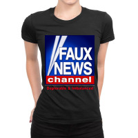 Faux Fox News Channel Deplorable & Imbalanced Political Satire Kid Ladies Fitted T-shirt | Artistshot