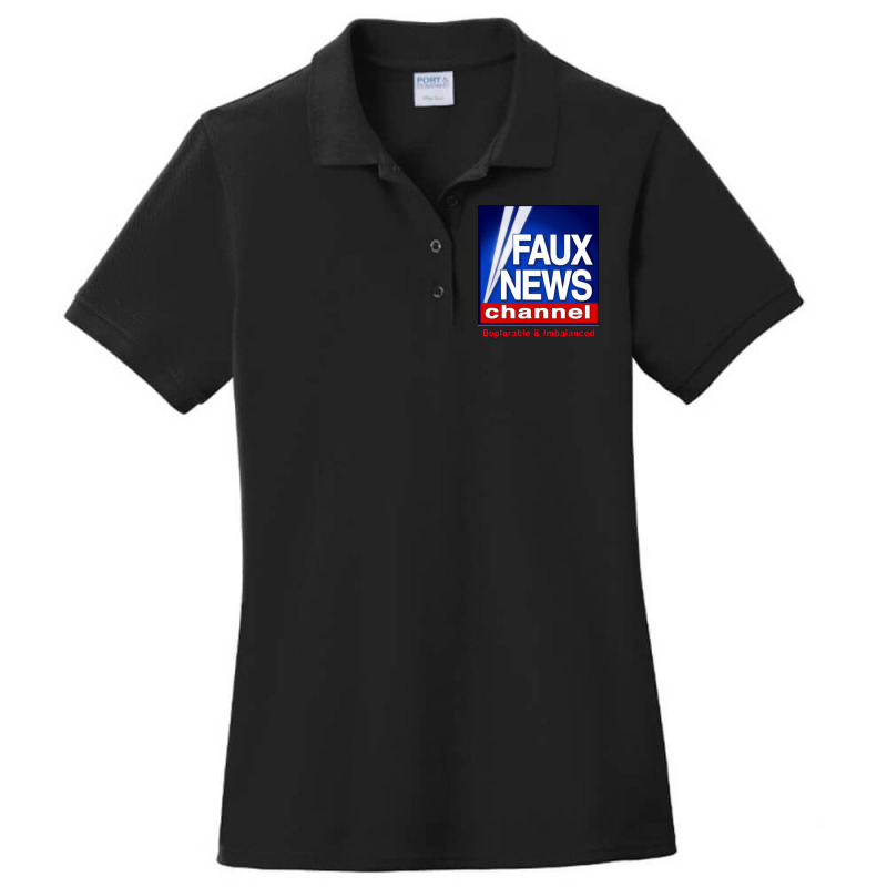 Faux Fox News Channel Deplorable & Imbalanced Political Satire Kid Ladies Polo Shirt by moonlight2270 | Artistshot