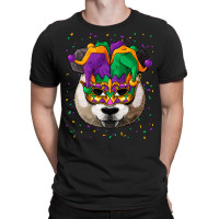 Panda Mardi Gras T  Shirt Panda Mardi Gras Animal Face Carnival Jester T-shirt | Artistshot