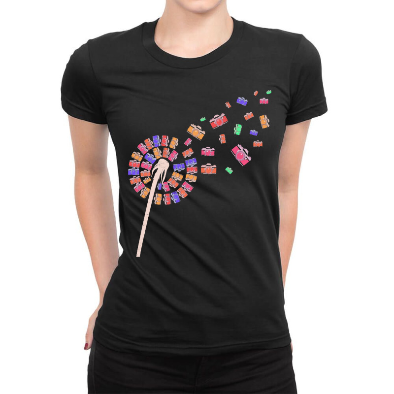 Photography T  Shirt Photograph Camera Dandelion Photographer Photogra Ladies Fitted T-Shirt by sengeryasmin | Artistshot