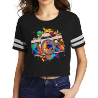 Photography T  Shirt Photograph Colorful Camera Photo Photographer Pho Scorecard Crop Tee | Artistshot