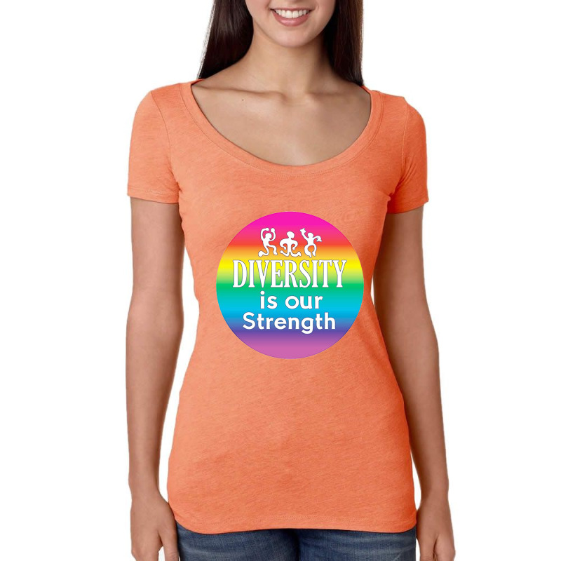 Diversity Strength Women's Triblend Scoop T-shirt by efan willyansyah | Artistshot