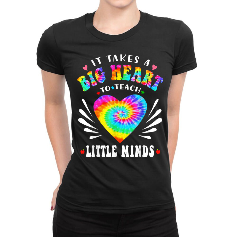 Groovy Retro It Takes A Big Heart To Teach Little Minds T Shirt Ladies Fitted T-Shirt by cucciailleveretcq | Artistshot