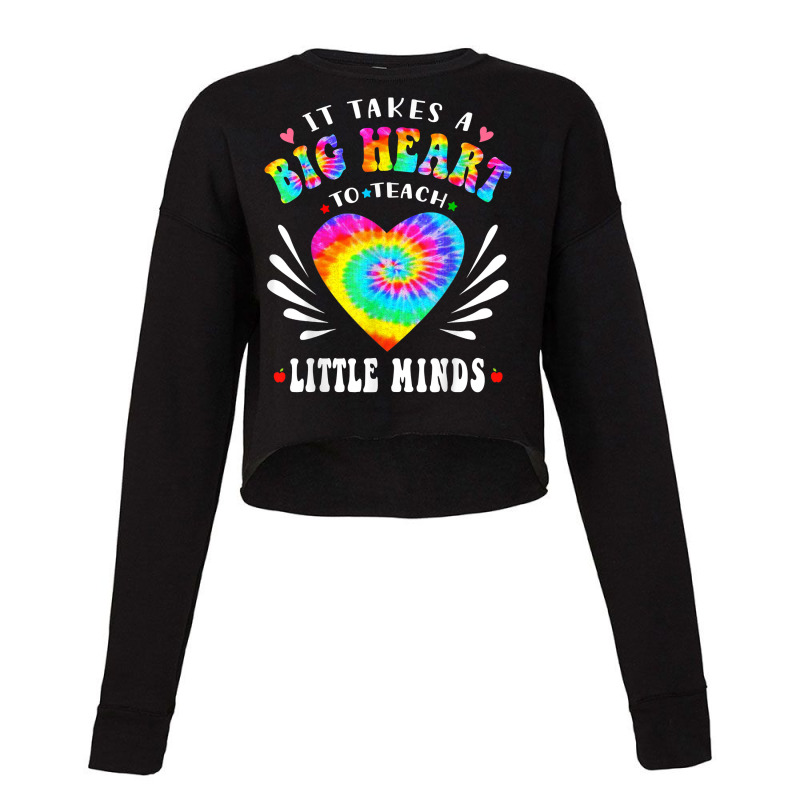 Groovy Retro It Takes A Big Heart To Teach Little Minds T Shirt Cropped Sweater by cucciailleveretcq | Artistshot