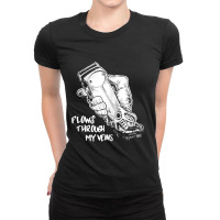 Flows Through My Veins Hair Cutting Barber Tshirts For Men W Ladies Fitted T-shirt | Artistshot