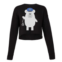 Polar Bear With Handcuffs Cropped Sweater | Artistshot