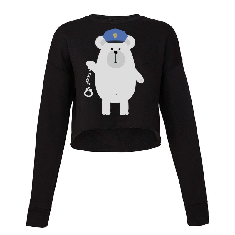 Polar Bear With Handcuffs Cropped Sweater by CUSER3146 | Artistshot