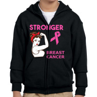 Breast Cancer Fight Youth Zipper Hoodie | Artistshot