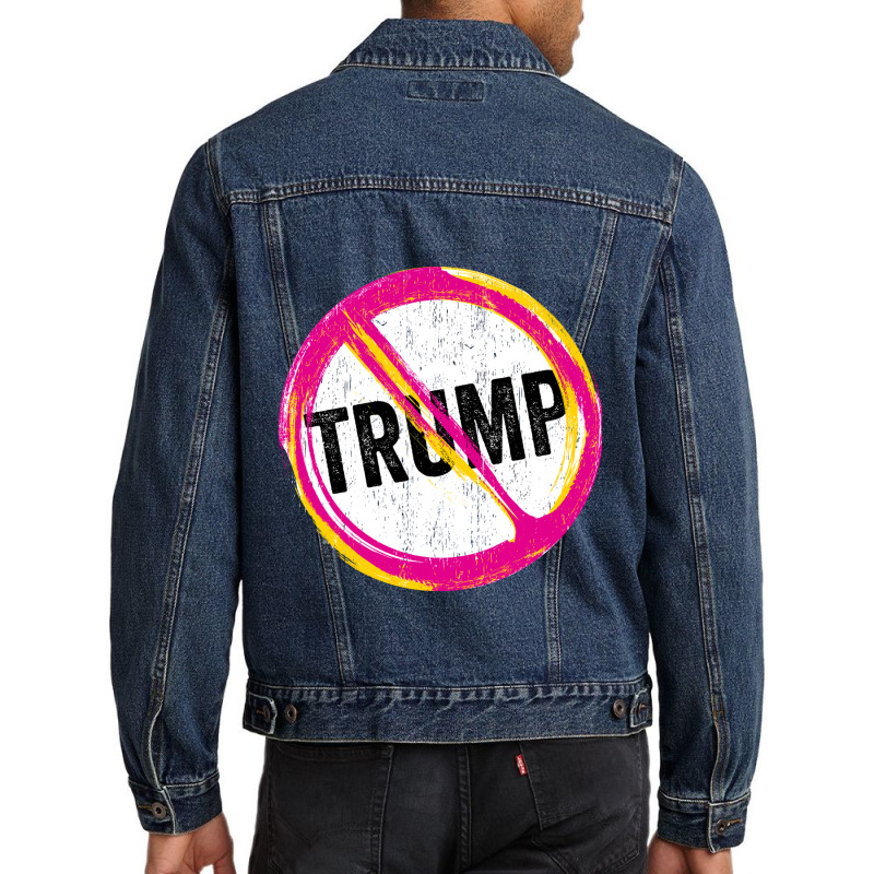 Anti Trump Never Trump Men Denim Jacket | Artistshot