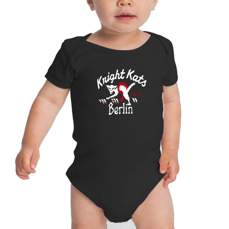 He Knight Kats Berlin 9 Lives Beige Johnson Motors Baby Bodysuit by harry sul | Artistshot