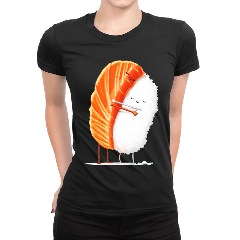 Sushi Hug Ladies Fitted T-Shirt by ALex Marcus | Artistshot