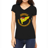 Co F Pathfinder 2nd Battalion 82d Aviation Rgt Women's V-neck T-shirt | Artistshot