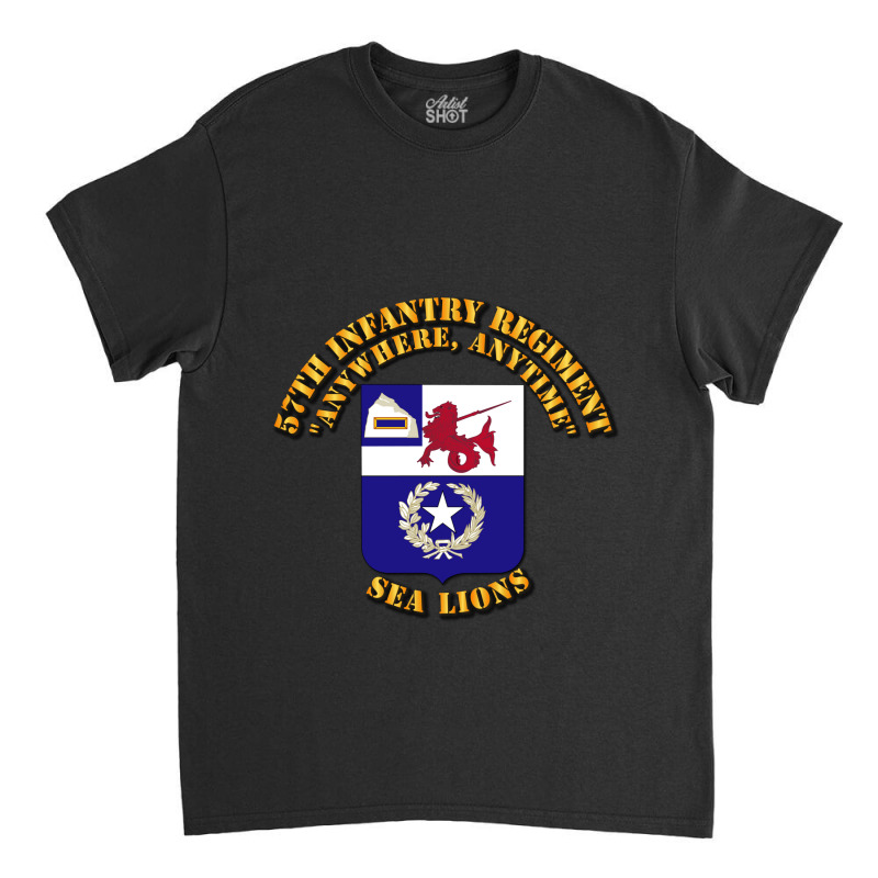 Coa 57th Infantry Regiment Classic T-shirt by moonlight2270 | Artistshot