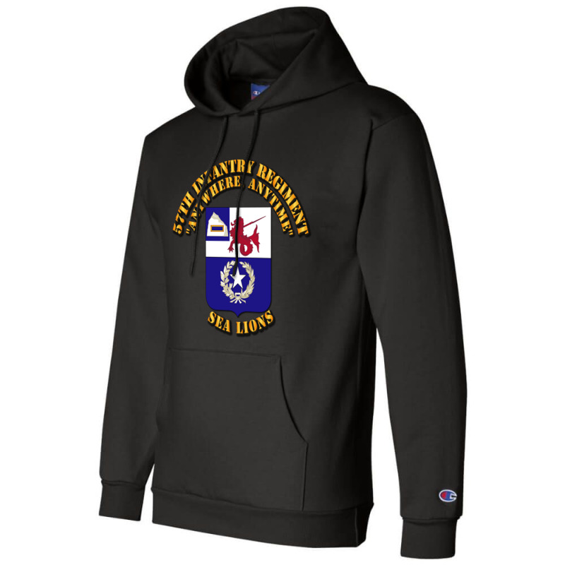 Coa 57th Infantry Regiment Champion Hoodie by moonlight2270 | Artistshot