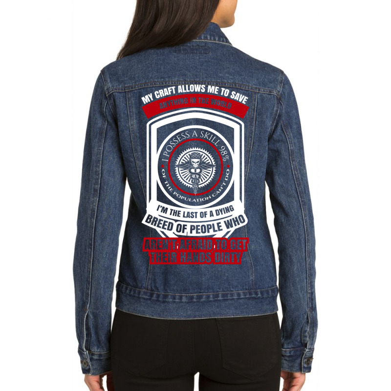 Combat Medics Ladies Denim Jacket by moonlight2270 | Artistshot