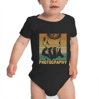 Photography T  Shirt Retro Camera Photo Photographer   Vintage Photogr Baby Bodysuit | Artistshot