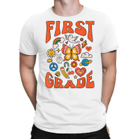 First Grade Teacher Retro Groovy 1st Grade Teacher Teams T Shirt T-shirt | Artistshot