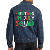 Christmas In July Squad Funny Summer Xmas Men Women Kids Tank Top Men Denim Jacket | Artistshot