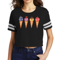 Assorted Ice Cream Cones T  Shirt Assorted Ice Cream Cones Set   Blueb Scorecard Crop Tee | Artistshot