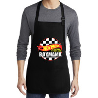 Gift For Boy Mama Hot Mess A Little Stressed Boy Mama T Shirt Medium-length Apron | Artistshot