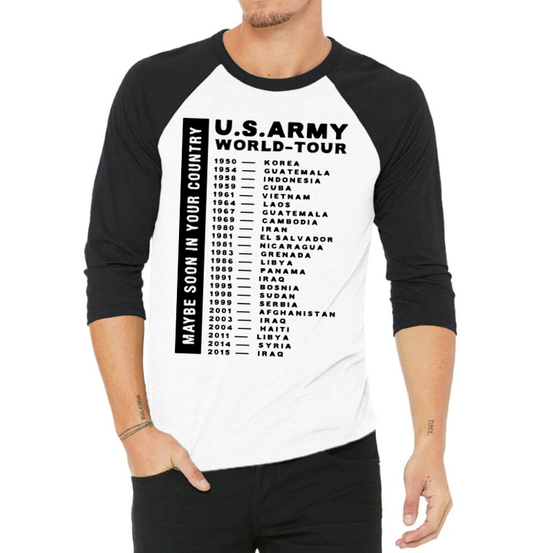 Army World Tour 3/4 Sleeve Shirt | Artistshot