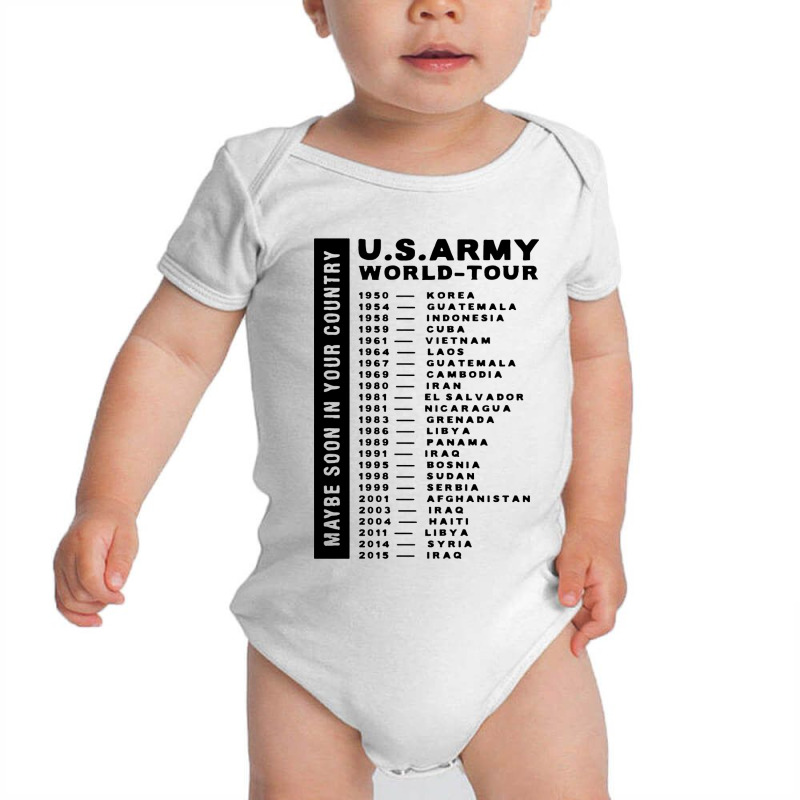 Army World Tour Baby Bodysuit | Artistshot