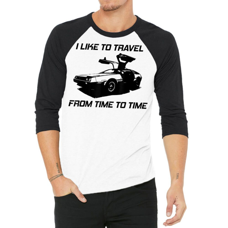 I Like To Travel From Time To Time. Funny Retro Car Vacation T Shirt 3/4 Sleeve Shirt by shoaibmolleda | Artistshot