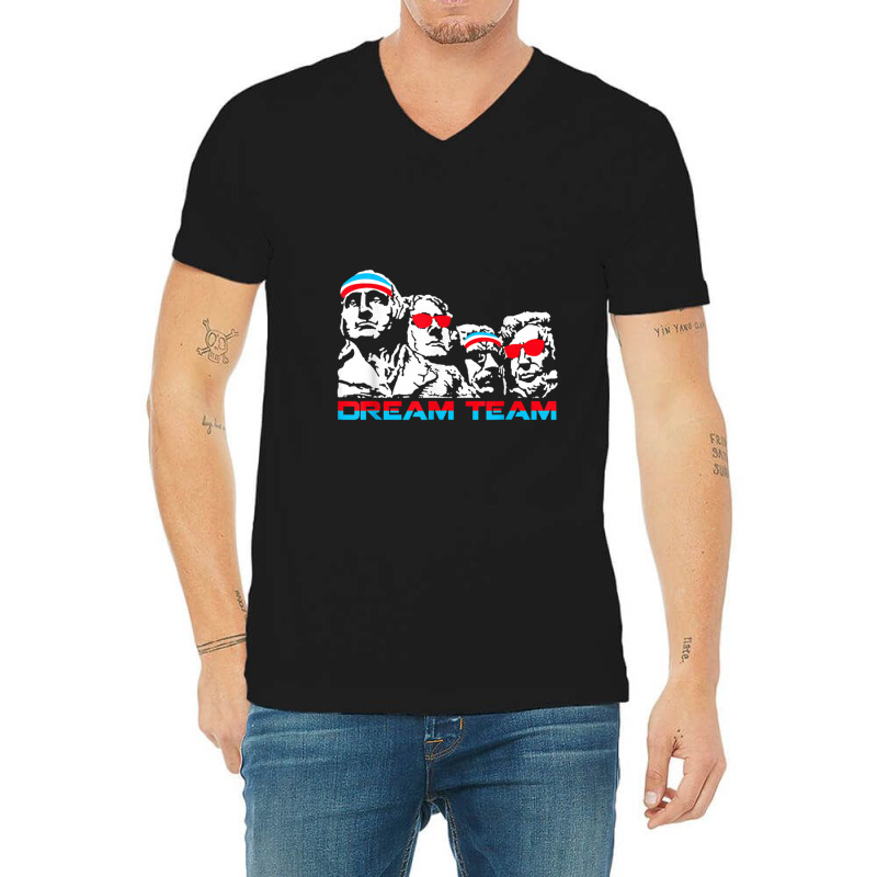 America Dream Team Fourth Of July   Original Founding Father V-neck Tee | Artistshot