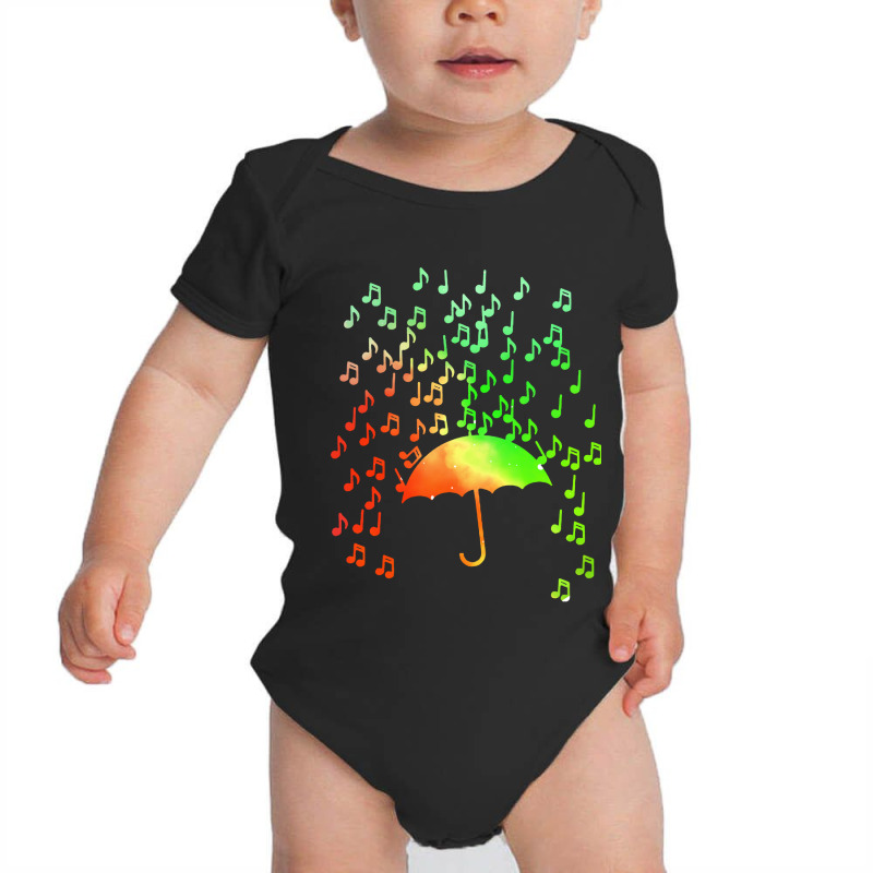 Music Note Shower Baby Bodysuit by Nay | Artistshot