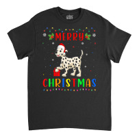 Xmas Light Dalmatian Dog Design Matching Christmas Pajama T Shirt Classic T-shirt | Artistshot