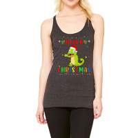 Xmas Light Chameleon Design Matching Christmas Pajama T Shirt Racerback Tank | Artistshot