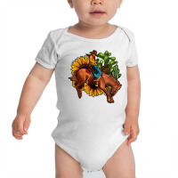 Rodeo Cowboy Sunflower Cactus Baby Bodysuit | Artistshot