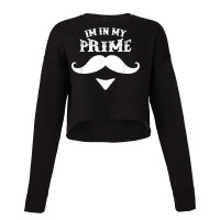 Im In My Prime Western Doc Holiday With Mustache T Shirt Cropped Sweater | Artistshot