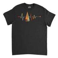 Sea Captain Gift Sail Boat Heartbeat Boat Sailing T Shirt Classic T-shirt | Artistshot