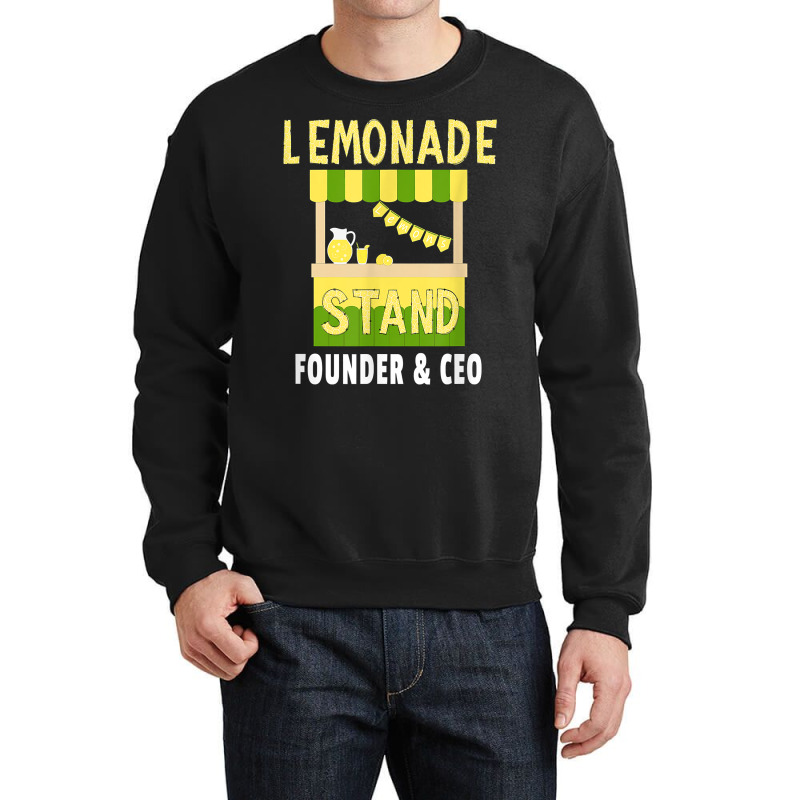 Lemonade Stand Founder & Ceo   Lemon Juice Drink Lover T Shirt Crewneck Sweatshirt | Artistshot