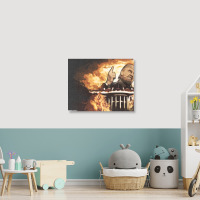 Attack On Trump Landscape Canvas Print | Artistshot