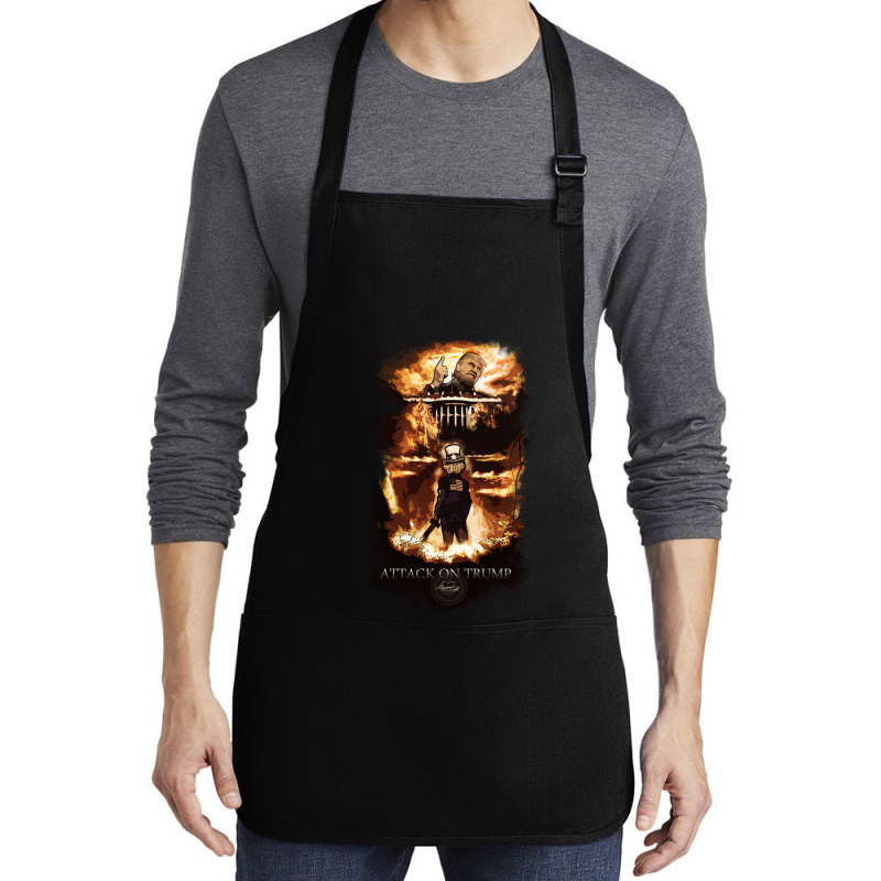 Attack On Trump Medium-length Apron | Artistshot