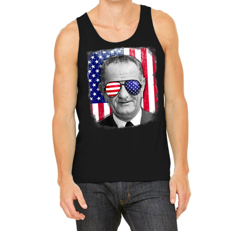 Lyndon B Johnson Us Flag Tshirt 4th Of July Tank Top by Sowells | Artistshot