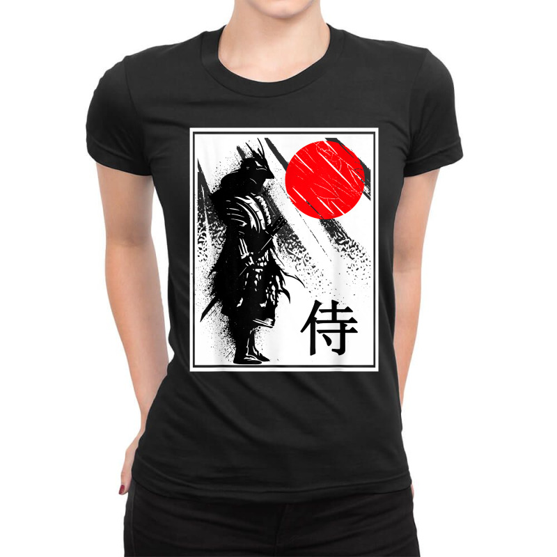 Japanese Samurai Japan Warrior Art T Shirt Ladies Fitted T-Shirt by jacolepachew | Artistshot